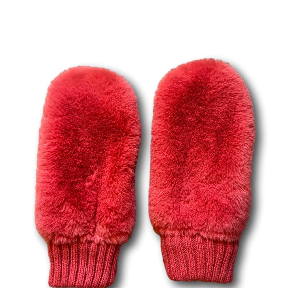 BOGO Rino and Pelle Stip Faux Fur Mittens